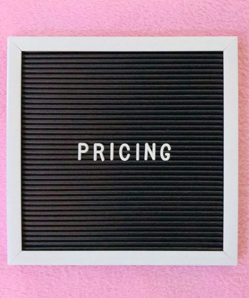 Pricing on pink background 109 Pricing on pink background 109